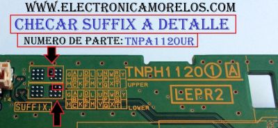 MAIN / PANASONIC TNPH1120UR / TNPH1120 / PANEL L5EDDYY00720 / MODELO TC-60CX650U - Imagen 2