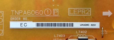 FUENTE DE PODER / PANASONIC TNPA6060EC / TNPA6060 / PANEL L5EDDYY00720 / MODELOS TC-55CX650U / TC-60CX650U - Imagen 2