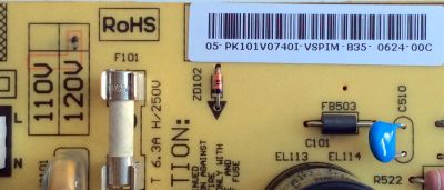 FUENTE DE PODER / TOSHIBA 75012781 / PK101V0740I / FSP188-4F07 / 3BS0191113GP / MODELOS 37AV52U / 37AV502U	 - Imagen 2