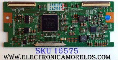 T-CON / PANASONIC 4420A / 6871L-4420A / 6870C-0243C / LC420/LC470WUN-SBA1 / PANEL LC420WUN (SB)(C1) / MODELO TC-L42U12