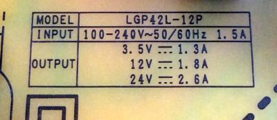 FUENTE DE PODER / LG 62608801 / EAY62608801 / EAX64427001 (1.4) / PANEL T420HVN01.0 / MODELOS 42LS5700-UA AWMDLUR / 42LS5700-UA AUSDLUR - Imagen 3