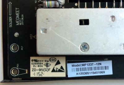 FUENTE DE PODER / SCEPTRE MP123T-12N / ZD-95(G)F / ZL-03A / E255554 / H120365115401969 / PANEL T315HW07 V.8 / MODELOS E320PV-FHD8HW07V8 / E325BV-HD / ELEFT325 - Imagen 2