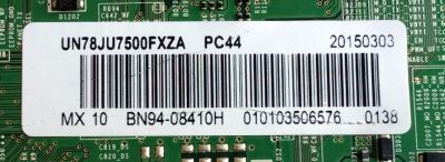 MAIN PARA TV SAMSUNG / NUMERO DE PARTE BN94-08410H / BN41-02356A / BN97-09415B / BN9408410H / PARTES SUSTITUTAS BN94-09997K / BN94-09981K / BN94-09080K / MODELO UN78JU7500 / UN78JU7500FXZA TS01 - Imagen 2