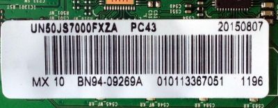MAIN PARA TV SAMSUNG / NUMERO DE PARTE BN94-09269A / BN41-02344D / BN97-10061R / BN9409269A / PARTE SUSTITUTA BN94-09270A / MODELOS UN50JS7000 / UN50JS7000FXZA / UN50JS7000FXZC / UN50JS7000FXZA IH01 - Imagen 4