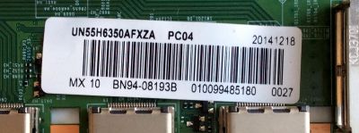 MAIN / SAMSUNG BN94-08193B / BN41-02157B / BN97-09212C / PARTE SUSTITUTA BN94-07259E / PANEL CY-GH055CSLV1H / MODELOS UN55H6350AFXZA  / UN55H6350AFXZA TH01 - Imagen 2