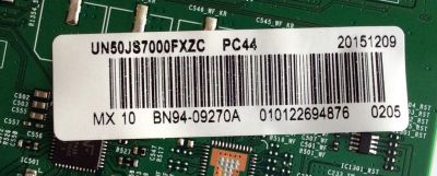 MAIN PARA TV SAMSUNG / NUMERO DE PARTE BN94-09270A / BN41-02344D / BN97-10061R / BN9409270A / PARTE SUSTITUTA BN94-09269A / MODELOS UN50JS7000 / UN50JS7000FXZC / UN50JS7000FXZA / UN50JS7000FXZA IH01 - Imagen 4