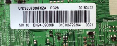 MAIN PARA TV SAMSUNG / NUMERO DE PARTE BN94-09080K / BN41-02356B / BN97-09342C / BN9409080K / PARTES SUSTITUTAS BN94-08410H / BN94-09997K / BN94-09981K / MODELO UN78JU7500 / UN78JU7500FXZA TS01 - Imagen 3