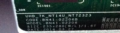 MAIN / SAMSUNG BN94-08289C / BN41-02206B / BN97-09081A / MODELO UN50HU6830FXZC - Imagen 3