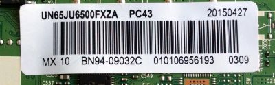 MAIN / SAMSUNG BN94-09032C / BN41-02344B / BN97-09272B / PARTES SUSTITUTAS BN94-10057G / BN94-08215H / PANEL CY-GJ065HGLV1V / MODELOS UN65JU6500FXZA / UN65JU6500FXZA TS06 - Imagen 2
