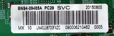 MAIN / SAMSUNG BN94-09485A / BN41-02344D / BN97-10062C / MODELO UN40JU6700FXZC - Imagen 2