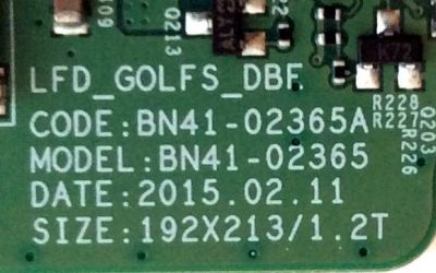 MAIN PARA TV/MONITOR SAMSUNG / NUMERO DE PARTE BN94-09965A / BN44-02365A / BN97-09650A / BN9409965A / PANEL CY-GH048BGLV6H / DISPLAY LSF480HN04-G01 / BN96-37044A / BN9637044A / MODELO LH48DB / LH48DBEPLGA/GO VS03 / LH48DBEPLGA / GO VS03 - Imagen 3