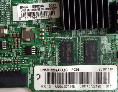 MAIN PARA TV SAMSUNG / NUMERO DE PARTE BN94-07924E / BN97-08929A / BN41-02275A / BN9407924E / SUSTITUTA BN94-07903L / MODELO UN58H5202 / UN58H5202AFXZC IS01 - Imagen 2