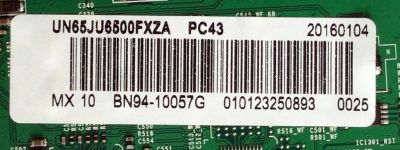 MAIN PARA TV SAMSUNG / NUMERO DE PARTE BN94-10057G / BN97-10062C / BN41-02344D / PARTES SUSTITUTAS BN94-09032C / BN94-08215H / PANEL CY-GJ065HGLV1V / MODELOS UN65JU650DFXZA / UN65JU6500FXZP / UN65JU6500FXZC / UN65JU6500FXZA TS06 / UN65JU6500FXZA TD01 - Imagen 4