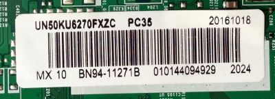 MAIN / SAMSUNG BN94-11271B / BN97-10660D / BN41-02528A / MODELO UN50KU6270FXZC - Imagen 4