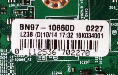 MAIN / SAMSUNG BN94-11271B / BN97-10660D / BN41-02528A / MODELO UN50KU6270FXZC - Imagen 3