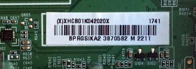 MAIN / INSIGNIA 756TXHCB01K0420 / XHCB01K042 / 715G8501-M01-B00-005T / XHCB01K0420 / 756TXHCB01K042 / BPRGSIKA2 / (X)XHCB01K042010X / XHCB01K042020X / PANEL´S TPT500U1-QVN03.U REV:S7B0B / T500QVN03.7 / MODELO NS-50DR620NA18 - Imagen 2