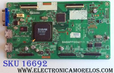 MAIN / SYLVANIA 1ESA18733 / A8AFHUH / BA8AFFG0401 1 / PANEL UG320XG / UG320XH / MODELOS LC321SS9A / LC321SS9B