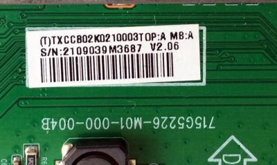 MAIN / VIZIO CBPFTXCCB02K021 / TXCCB02K021 / TXCCB02K0210003T / 715G5226-M01-000-004B / PANEL TPT315B5-J3L01 REV:C1A / MODELOS E321VL LATKHLIM / E321VT LTMXKKHN - Imagen 2