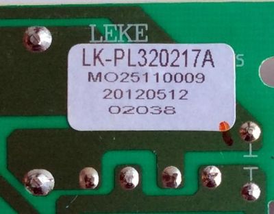 FUENTE DE PODER / APEX LK-PL320217A / CQC04001011196 / 20120512 / MO25110009 / 2038 / MODELO LE3212D - Imagen 2