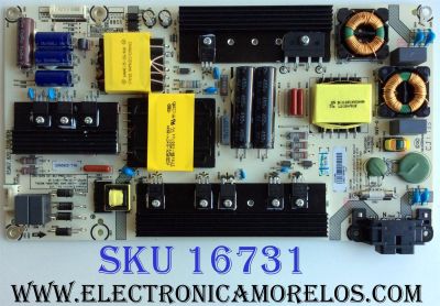 FUENTE DE PODER PARA TV HISENSE / NUMERO DE PARTE 221094 / RSAG7.820.7238/ROH / HLL-5260WC / CQC13134095636 / PANEL'S HD550K3U82-L2K1B1\S1\XP\GM\CKD\ROH / HD550K3U52\S6\GM\CKD\ROH / MODELOS LC-55P6000U / 55H6D
