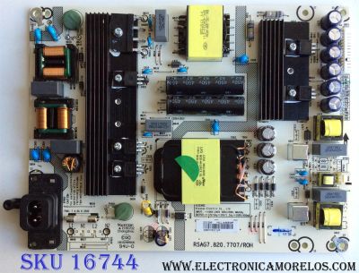 FUENTE DE PODER / HISENSE 221290 / RSAG7.820.7707/ROH / HLL-4455WP / CQC13134095636 / PANEL HD600N3U22\S1\GM\ROH 220696 / MODELOS 60DU6070 / LC-60P6070U / 60DU6070 / 60H6E