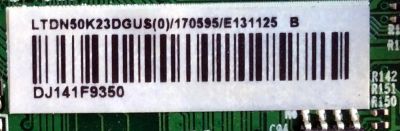 MAIN / HISENSE 170595/E131125 / RSAG7.820.5254/ROH / LTDN50K23DGUS(0) / 170595 / E131125 / PANEL HD500DF-B57\S0 / MODELO 50H6D - Imagen 2