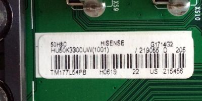MAIN / HISENSE 219055 / RSAG7.820.6715/ROH / HU50K3300UW(1001) / 215456 / TM177L54PB / PANEL HD500M3U51-TA\S1\GM\ROH / 216944 / MODELO 50H8C - Imagen 2