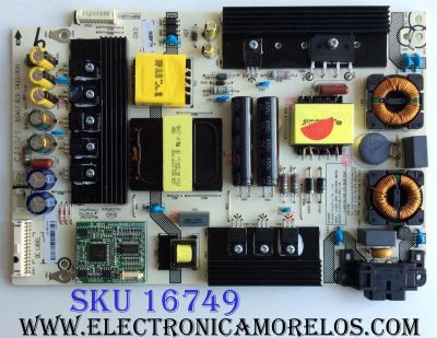 FUENTE DE PODER / HISENSE 210915 / RSAG7.820.7433/ROH / HLL-4860WI / CQC13134095636 / PANEL HD500M3U51-TA\S1\GM\ROH / 216944  / MODELO 50H8C