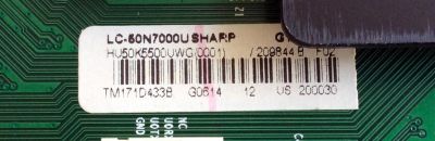 MAIN / SHARP 229844 / RSAG7.820.6591/ROH / HU50K550UWG(0001) / 200030 / 209844 B  F02 / G1646C4 / H41804PN569A2 / PANEL HE500IU-B51\B2\T1\S1\XP\GM\ROH / MODELO LC-50N7000U - Imagen 2