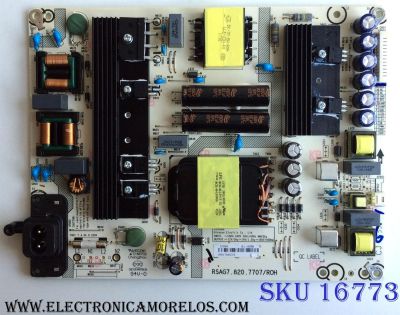 FUENTE DE PODER / 223055 / RSAG7.820.7707/ROH / CQC13134095636 / HLL-4455WR / DPD17A83LUX / PANEL HD600N3U23\XP\ / MODELO LC-60P6070U