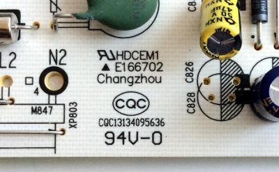 FUENTE DE PODER / 223055 / RSAG7.820.7707/ROH / CQC13134095636 / HLL-4455WR / DPD17A83LUX / PANEL HD600N3U23\XP\ / MODELO LC-60P6070U - Imagen 3