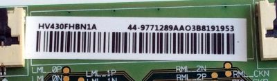T-CON PARA TV SAMSUNG 44-9771289A / 47-6021139 / HV430FHBN1A / HV430FHB-N1A / BN96-44295A / BN81-15954A / PANEL'S CY-JM043BGEV3H / BOEI430WU1 / CY-JJ043BGAV1H / MODELOS UN43J5200DFXZX BA01 / UN43J5202AFXZA BZ01 / UN43M5300AFXZA BB02 / LH43BERBLGAXGO BA01 - Imagen 2