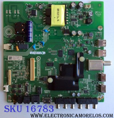 MAIN / FUENTE (COMBO) / SHARP 210693 / RSAG7.820.7456/ROH / HU43N2178FW / 214722 / 3TE43M174805 / M174B01 / TM181J41RU / PANEL JHD426N2F21-K1QL / MODELO LC-43P5000U