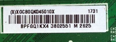 MAIN / SHARP XGCB0QK045 / 715G7228-M01-002-004Y / XGCB0QK045010X / PANEL TPT430H3-HVN01.U REV:S081B / MODELO LC-43LB481U - Imagen 2