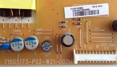 FUENTE DE PODER / NEC C2415XB9Q / ADTVC2415XB9Q / 715G5173-P02-W21-002M / PANEL T420HVN01.2 / MODELO E423 37007540NA - Imagen 2