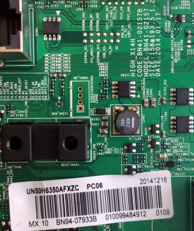 MAIN / SAMSUNG BN94-07933B / BN41-02157B / BN97-08043A / BE4A0031C2I5 / MODELO UN50H6350AFXZC - Imagen 3