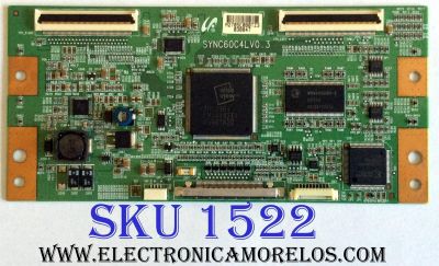T-CON / RCA 2705E / LJ94-02705E / SYNC60C4LV0.3 / PANEL LTA400HA07 / MODELOS DX-L40-10A / DX-40L150A11 / 40LC45S / 40LC45S57 / 40LA45RQ / L40FHD41YX8 / L40FHD41YX7 / L40FHD41YX9 / L40FHDF11TA / VR-4085DF TW-61901-S040C / PLM-4010