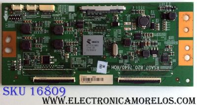 T-CON PARA TV HISENSE / NUMERO DE PARTE 214414 / RSAG7.820.7640/ROH / HD650K3UU51-TA\S1\GM / 8370037-1 / PANEL HE650K5U52-TA\S0\GM\ROH 218262 / MODELO 65H8C