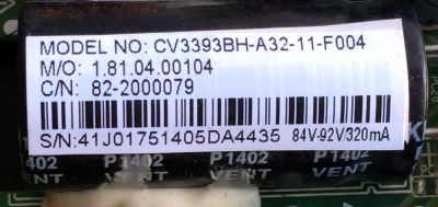 MAIN / FUENTE (COMBO) / DIGITREX 82-2000079 / CV3393BH-A32 / 1.81.04.00104 / CV3393BH-A32-11-F004 / 41J01751 / CQ09001031617 / MODELO TL32K5M2 - Imagen 4