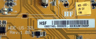 MAIN  WESTINGHOUSE 60.EB3UM.12A / WDE-US-32L / WDE-US32L / 60EB3UM12A / 10607749-0000829 - 60EB3UM12A05P / PANEL K315B6-E01 Rev.01 / MODELO LD-3255VX TW-61301-K032A  / 60.EB3UM.12A - Imagen 2