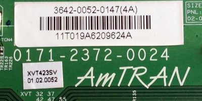 T-CON PARA TV VIZIO / NUMERO DE PARTE 3642-0052-0147 / 0171-2372-0024 / PANEL LC420DUHN (SC)(M1) / MODELO XVT423SV / XVT423SV LAPPGJA - Imagen 2