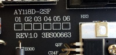 FUENTE DE PODER ORIGINAL PARA TV INSIGNIA / NUMERO DE PARTE 81PBE048-A20 / AY118D-2SF02 /  AY118D-2SF / 3BS00663 / PANEL LVF480SSDX E8 V2 / T8-48DR420-LPMX2 / DISPLAY LSC480HN08-G01 / MODELO NS-48DR510NA17 - Imagen 3