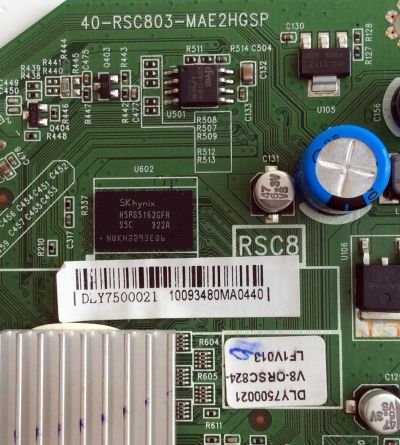 MAIN / SHARP DLY7500021 / 40-RSC803-MAE2HGSP / V8-ORSC824-LF1V013 / 40-32E41A-DRA1XGSP / PANEL LVW320AUDX E1V1 / MODELO LC-32LE450U - Imagen 3