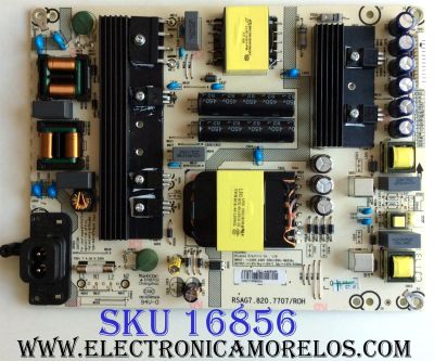 FUENTE DE PODER / SHARP 220093 / RSAG7.820.7707/ROH / HLL-4455WP / CQC13134095636 / E166702 / PANEL`S HD600N3U21-L2\S0\GM\ROH / HD600N3U21 / MODELO LC-60P6070U