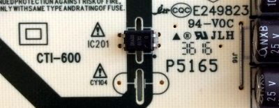 FUENTE DE PODER PARA TV LG / NUMERO DE PARTE 40E2000-5M58N / 168P-L3L02J-W1 / 5835-L3L02J-W100 / L3L02J / 40E2000-5M58N / E249823 / P5165 / CTI-600 / PANEL RDL400FY (QD0-46) REV.00 / MODELO 40LH5000-UA / 40LH5000-UA.CUSJLH - Imagen 2