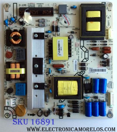 FUENTE DE PODER / HISENSE 164147 / RSAG7.820.5024/ROH / HLL-4046WK / TU25C140-1B2 / CQC03001003024 / PARTES SUSTITUTAS 163269 / 165651 / 165652 / 166033 / 166034 / 161749 / 164856 / PANEL HE460GF-B51/PW1 / MODELOS 46K360M / 46K360MN