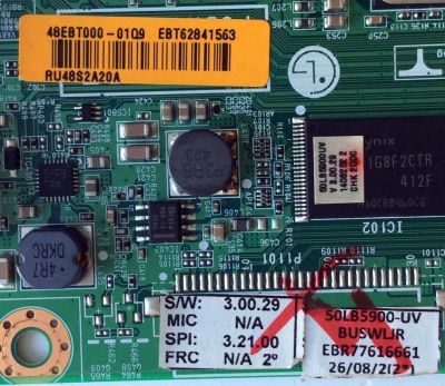 MAIN / LG EBT62841563 / EAX65391005(1.0) / EBR77616661 / 48EBT000-01Q9 / PARTES SUSTITUTAS EBT62841583 / EBT62841558 / EBT62841578 / EBT62841561 / EBT62841587 / EBT62841576 / PANEL LC500DUE (FG)(A4) / MODELO 50LB5900-UV BUSWLJR - Imagen 2