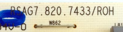 FUENTE DE PODER PARA TV HISENSE / NUMERO DE PARTE 212055 / RSAG7.820.7433/ROH / HLL-4860WJ / CQC13134095636 / PANEL HD500DU-B53\LD\S0\GM\ROH 193682 / MODELO 50H8C - Imagen 3