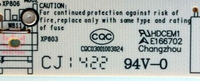 FUENTE DE PODER / HISENSE 172846 / RSAG7.820.5338/ROH / HLL-2642WH / CQC03001003024 / PANEL CQC03001003024 / MODELO 32K20DW 32J1424 - Imagen 2