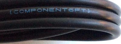 CABLE RCA / COMPONENT6FT / AWM 2562 E337566-YD VW-1 80°C 300V INTERCONNECT PRODUCTS LTD - Imagen 3